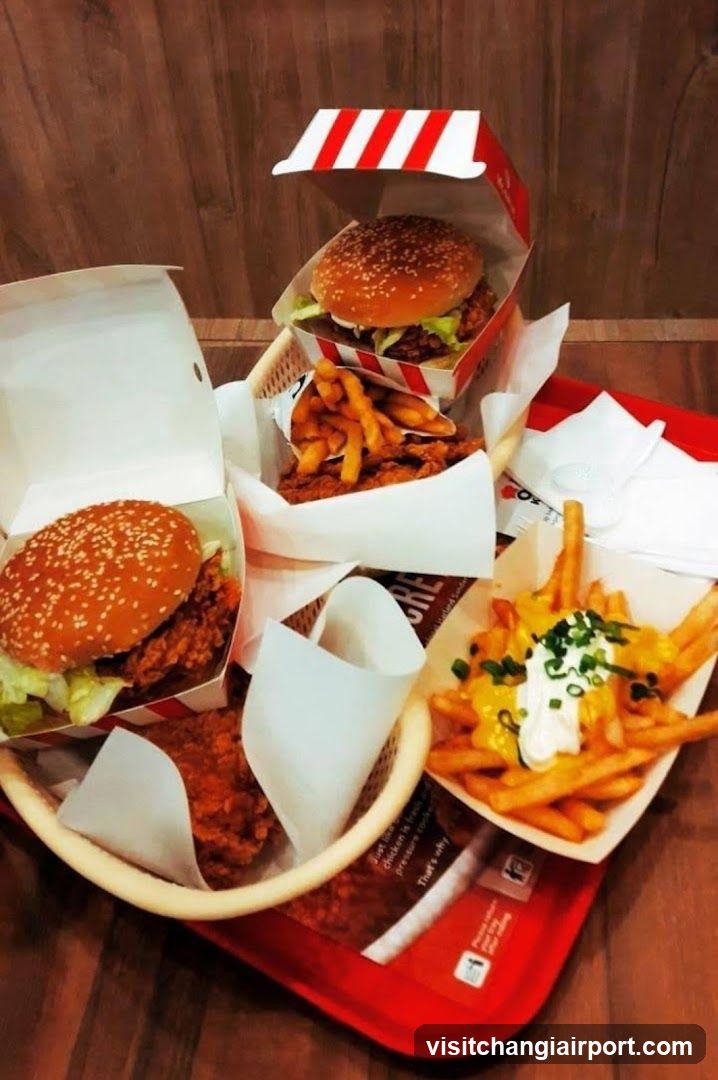 Fast Food Meal Spread