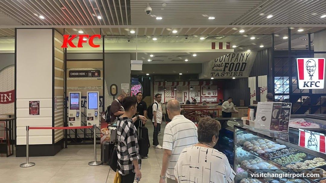 KFC Interior with Donut Display