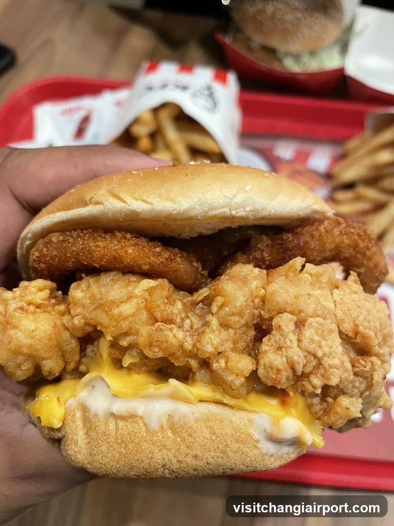 Fried Chicken Sandwich with Fries