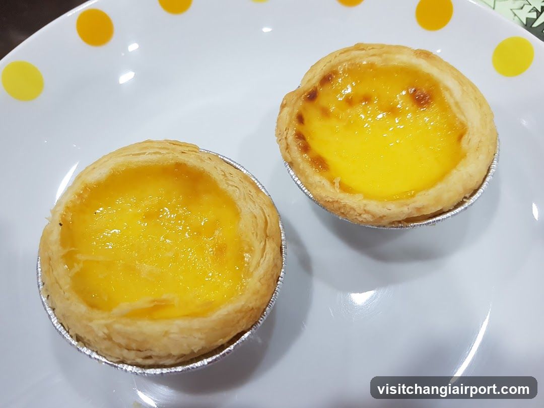 Egg Tarts on a Plate