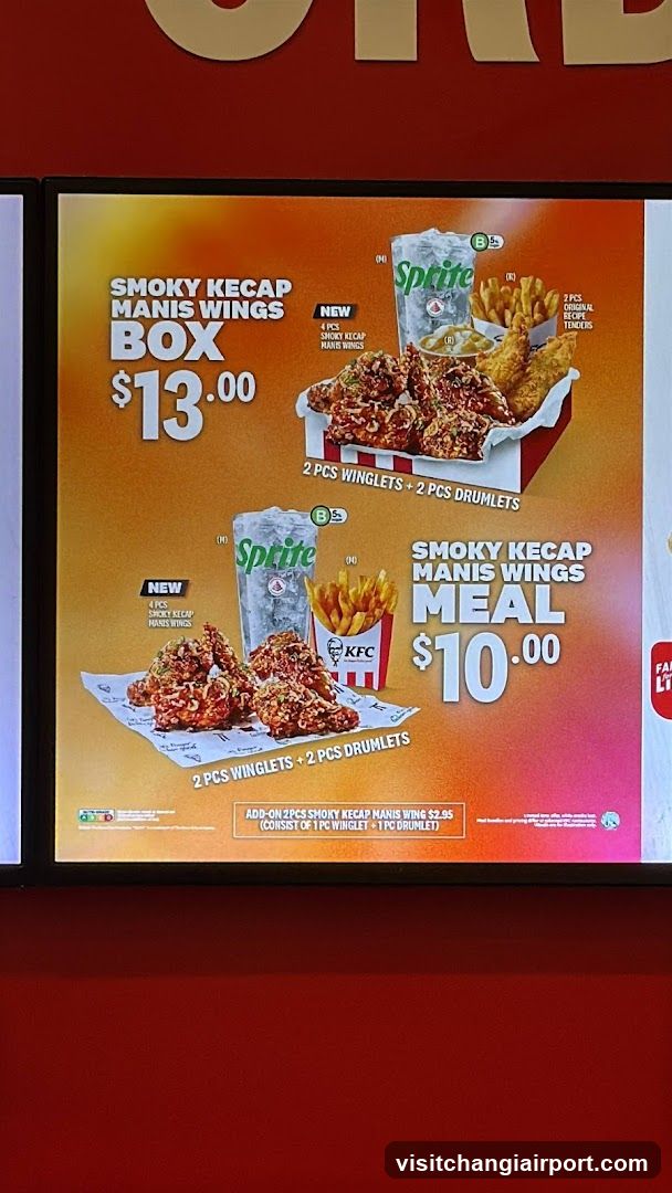 KFC Smoky Kecap Manis Wings Promotion Display
