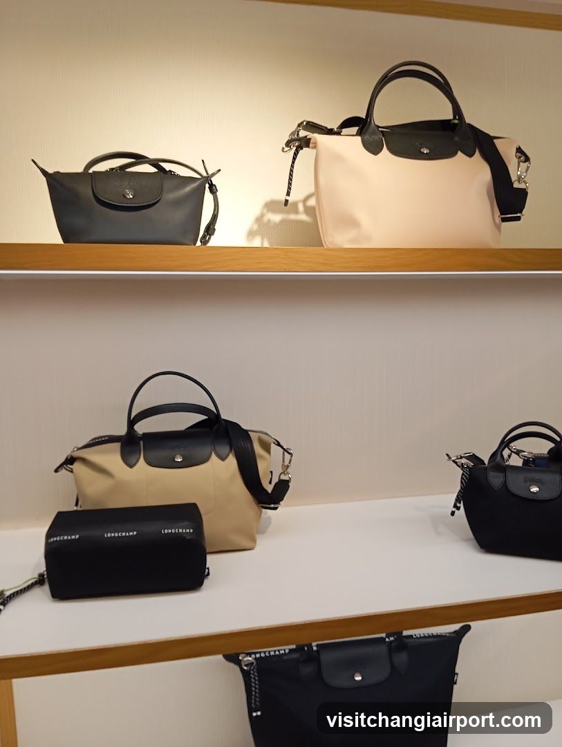 Longchamp Handbag Display