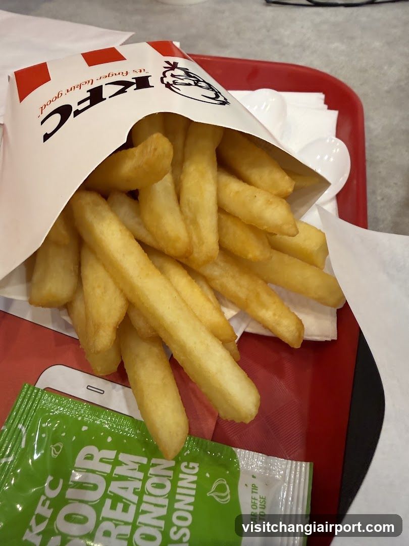 KFC Fries and Condiments