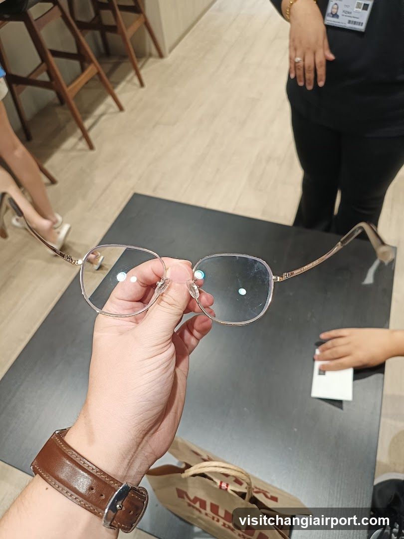 Eyeglasses in store display