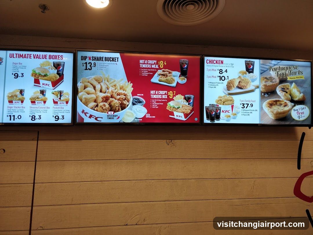 KFC Menu Board Display