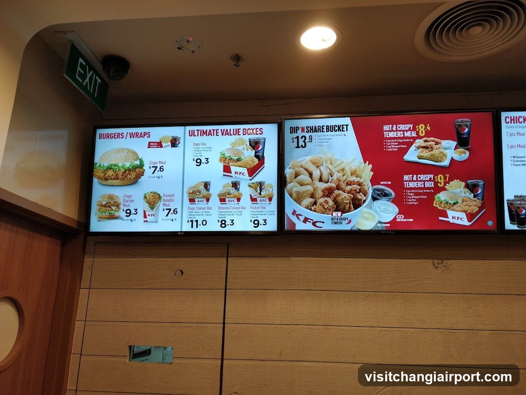 KFC Menu Board Display