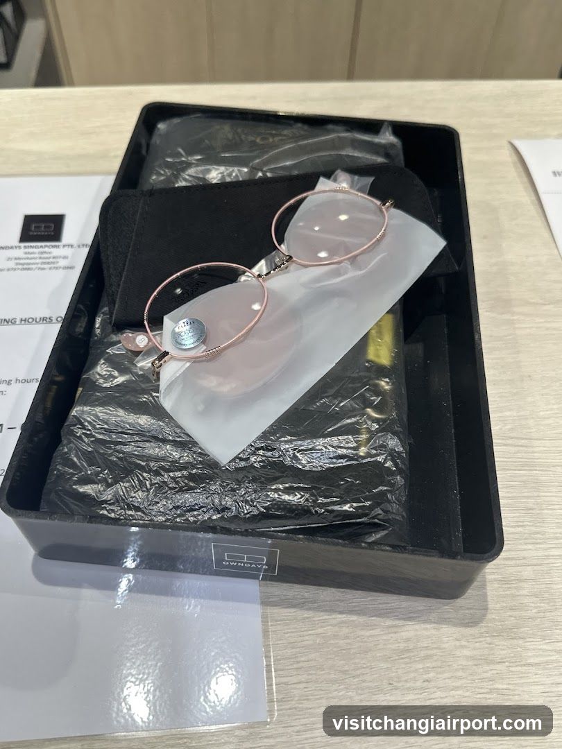 Eyeglasses in packaging