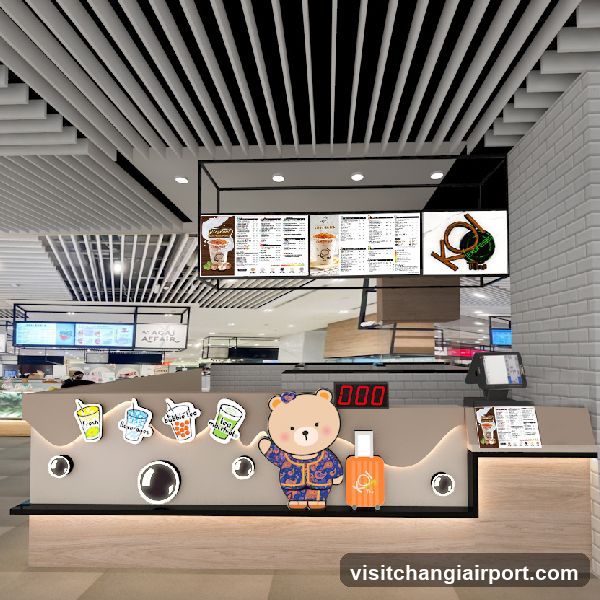 Beverage Shop Counter Display