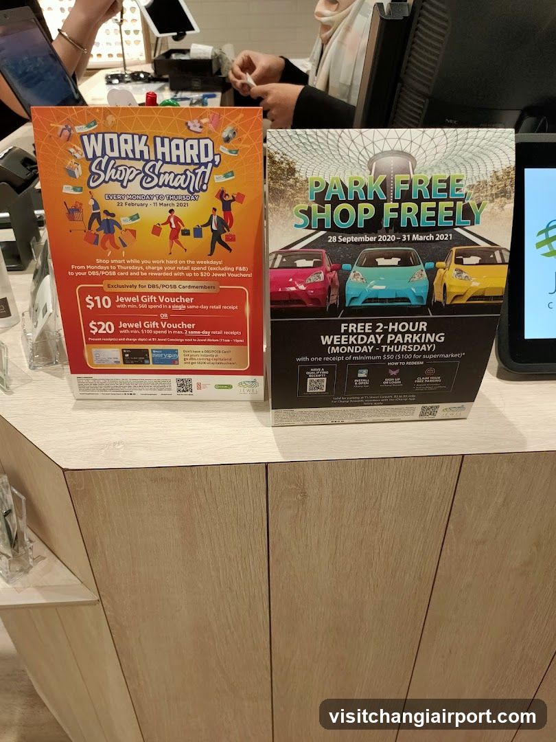 Work Hard Shop Smart and Park Free Shop Freely Promotions
