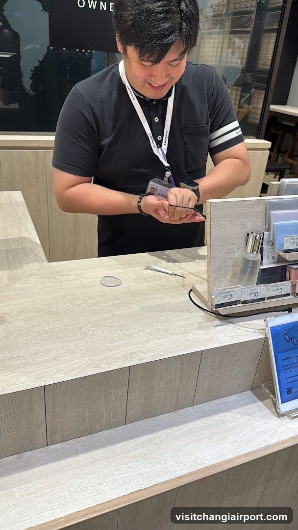 Staff at Optical Store Counter