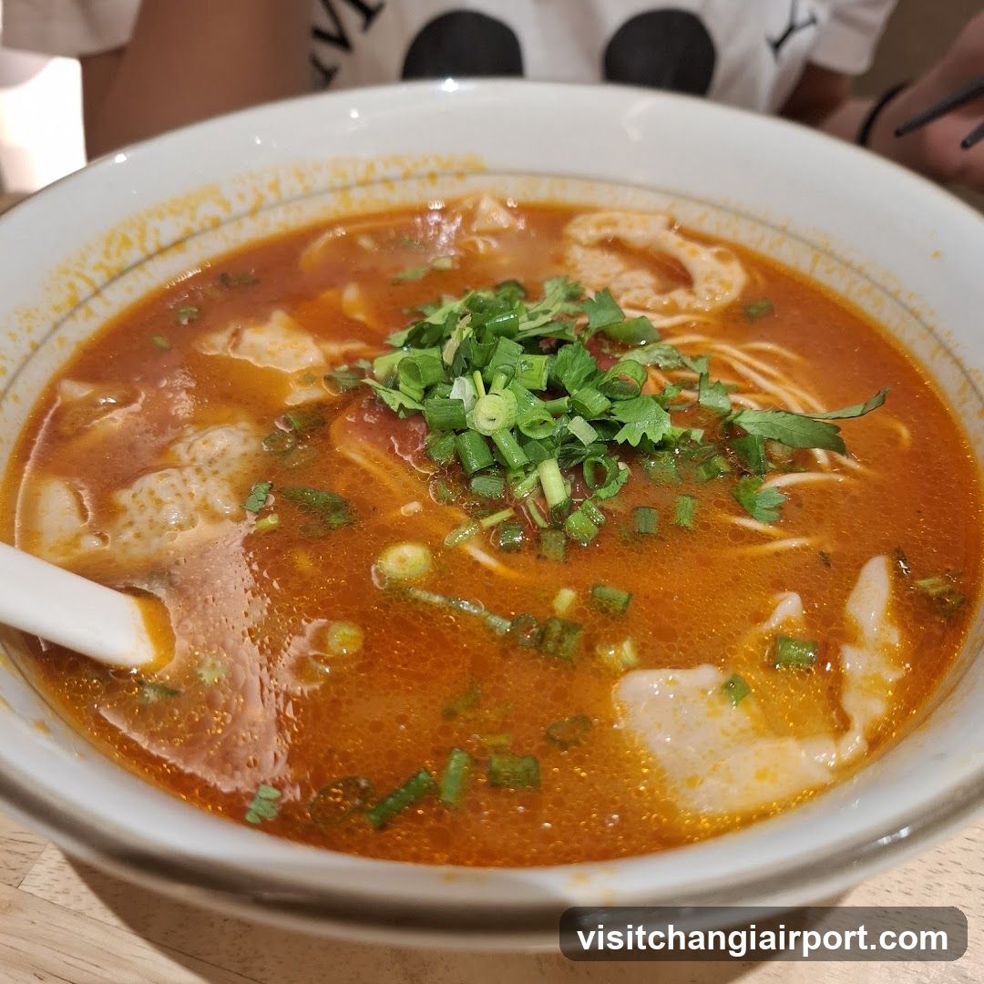 Spicy Noodle Bowl with Green Onions