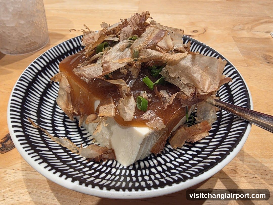 Tofu with Ponzu and Katsuobushi