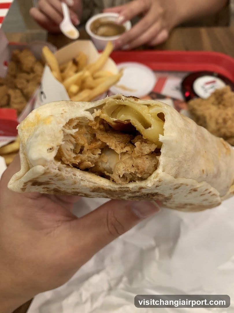 Food Tray with Burrito and Fries
