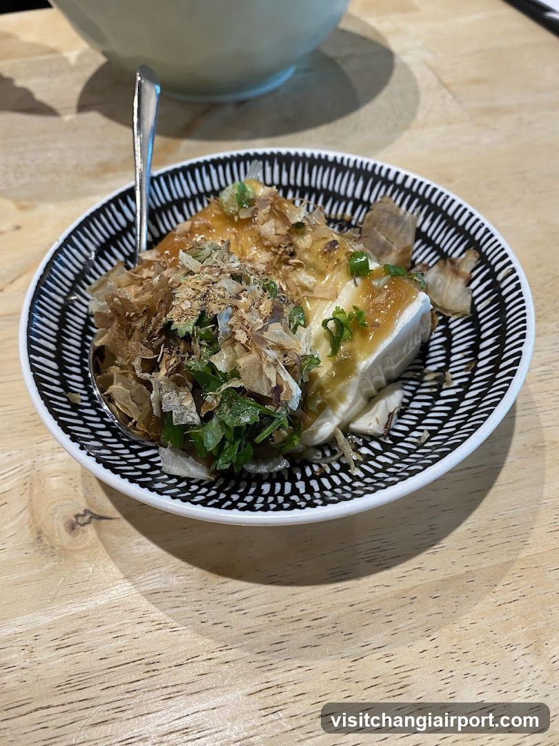 Bowl of Tofu with Seasoning