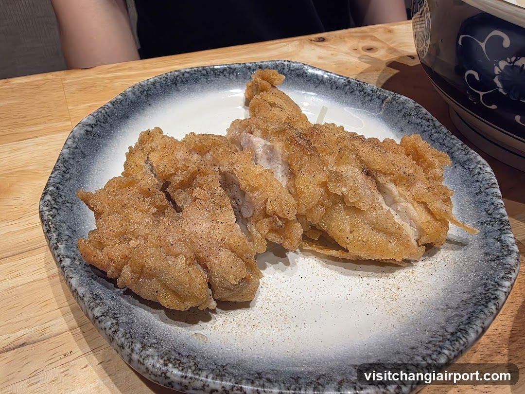 Fried Chicken Cutlet on Plate
