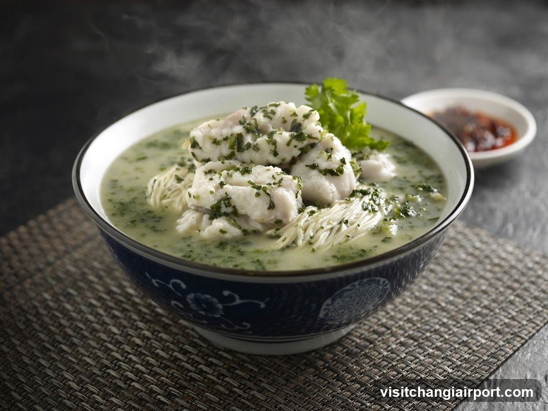 Steaming Fish Soup with Herbs