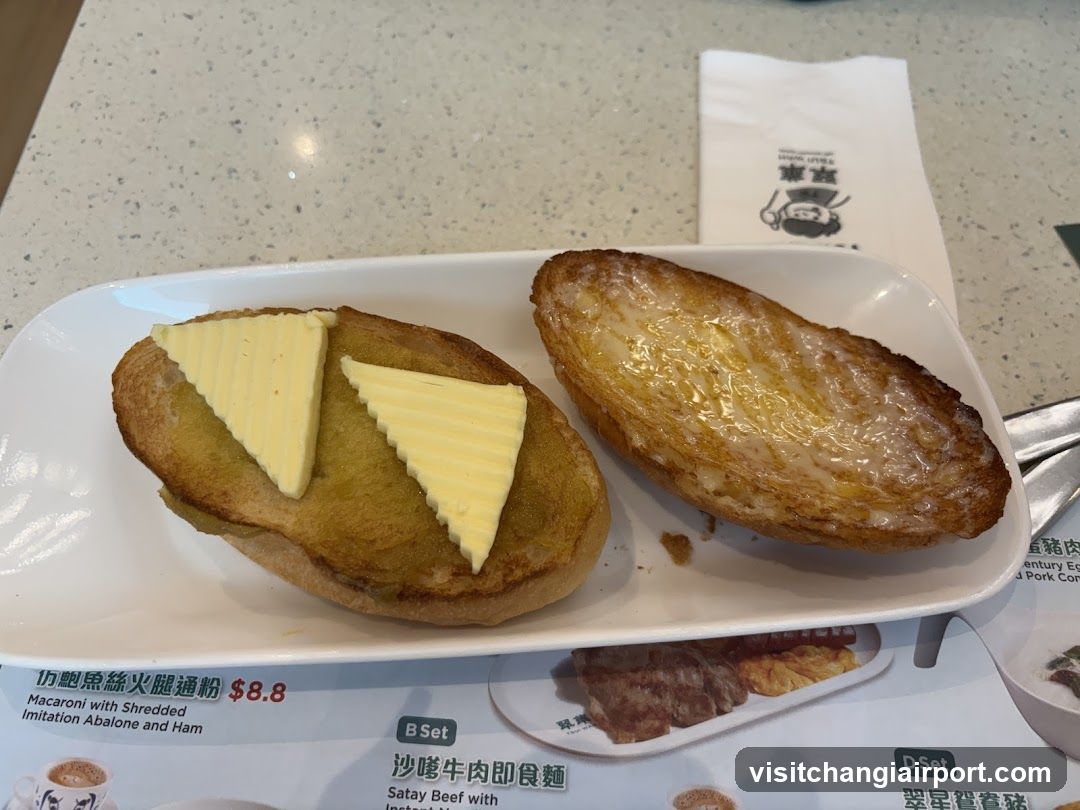 Buttered Toast on a Plate