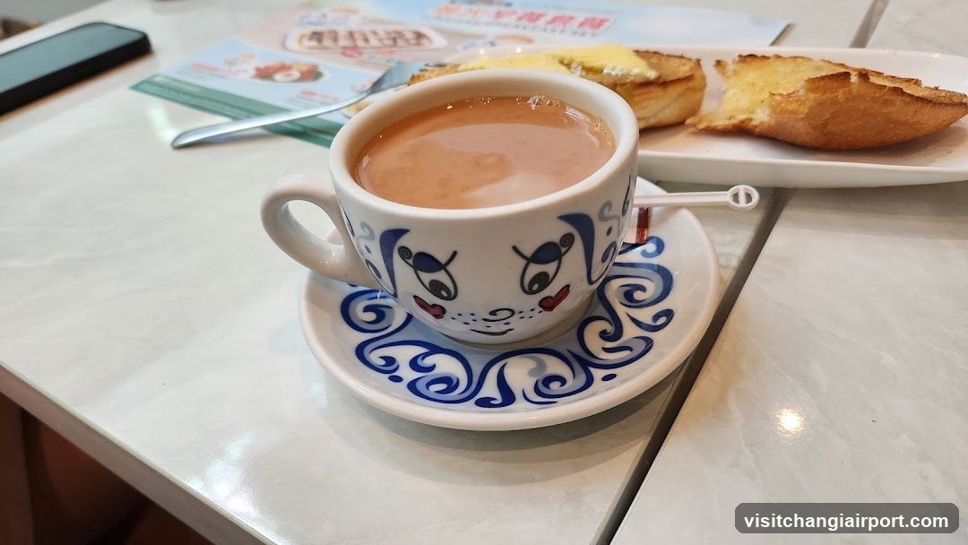 Tea and Toast at a Cafe
