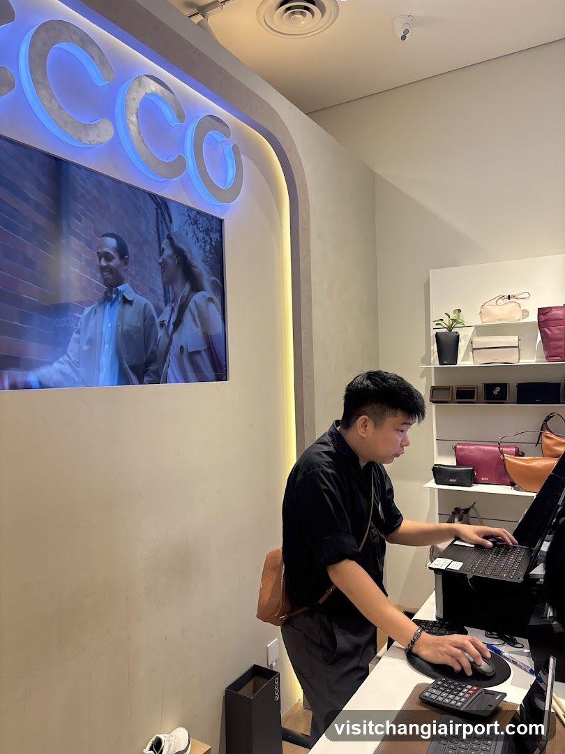 Store Interior with Staff at Desk
