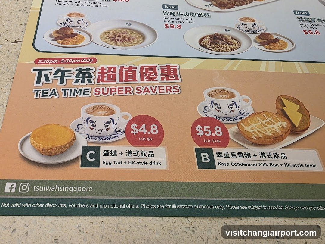 Tea Time Super Savers Menu