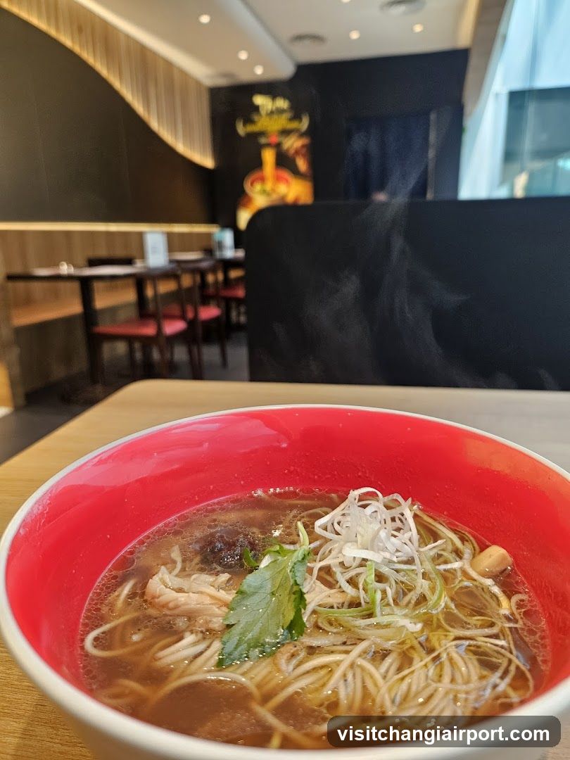 Ramen Bowl in Restaurant Interior