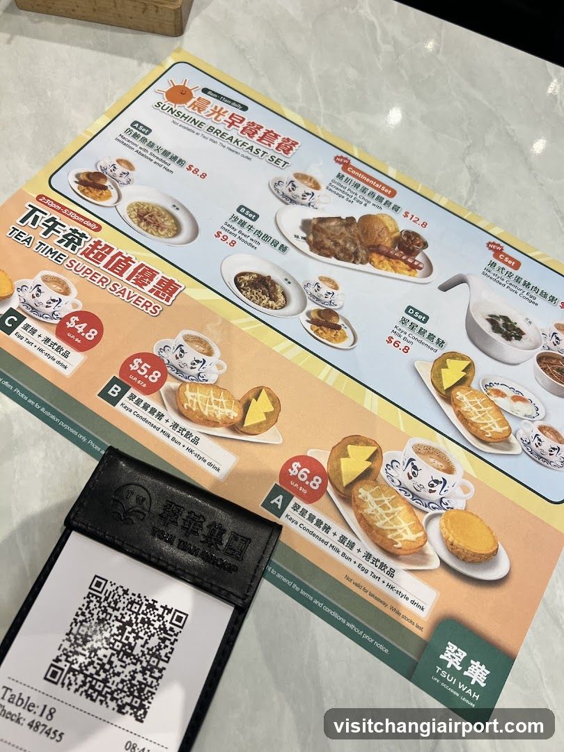 Breakfast Menu Display
