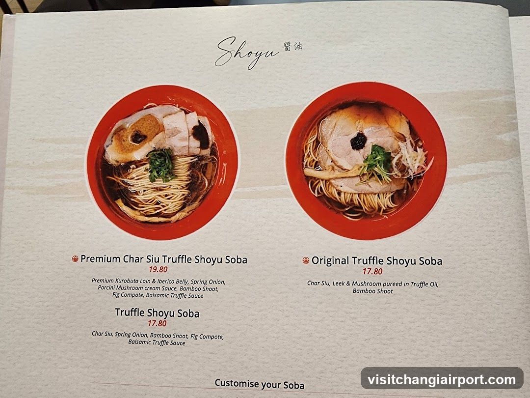 Shoyu Menu Page