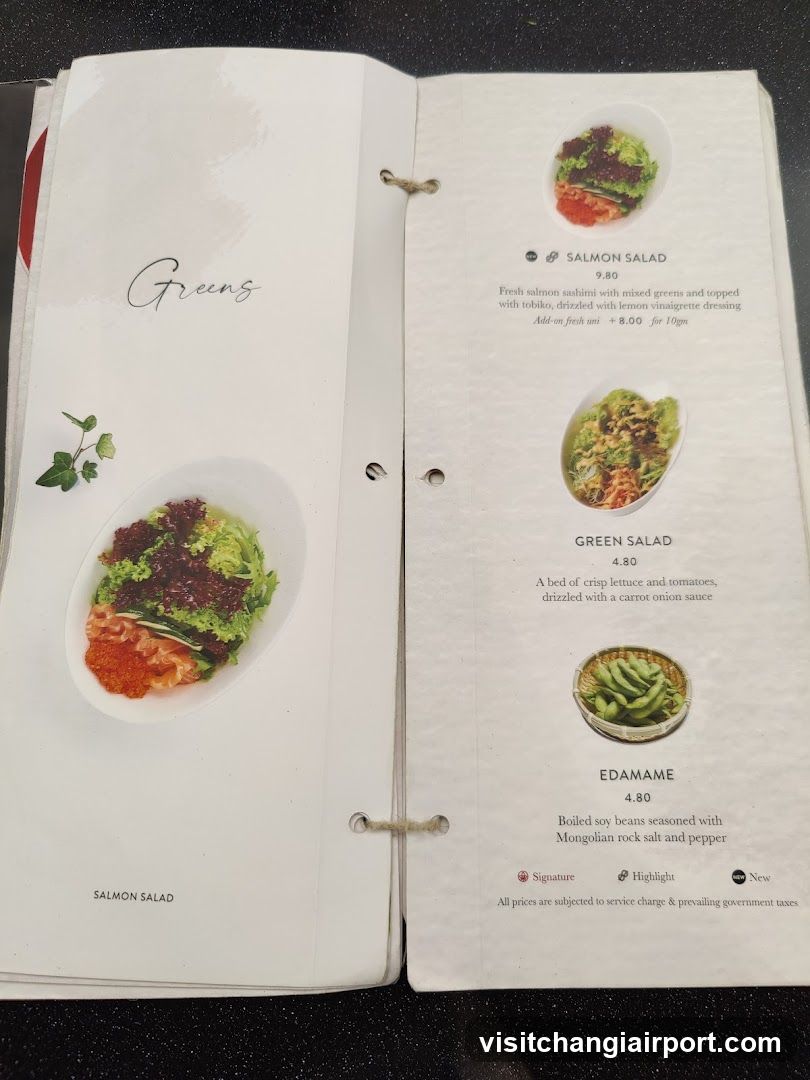 Salmon Salad Menu Page