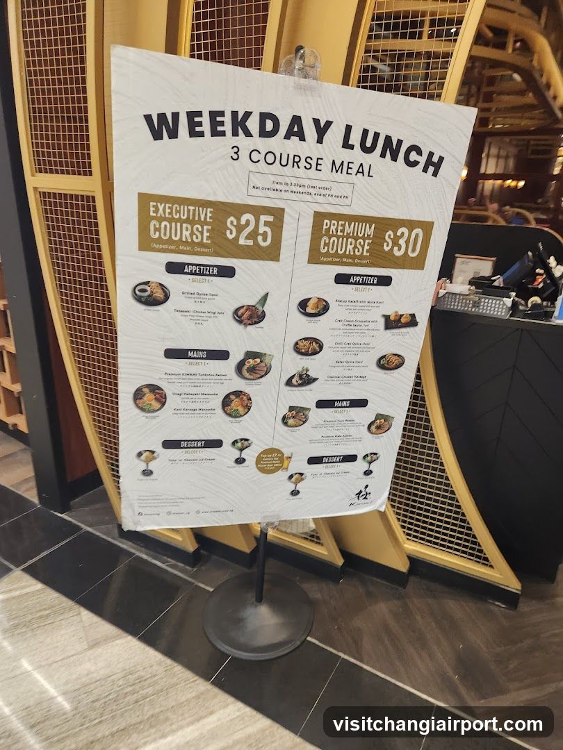 Weekday Lunch Menu Board