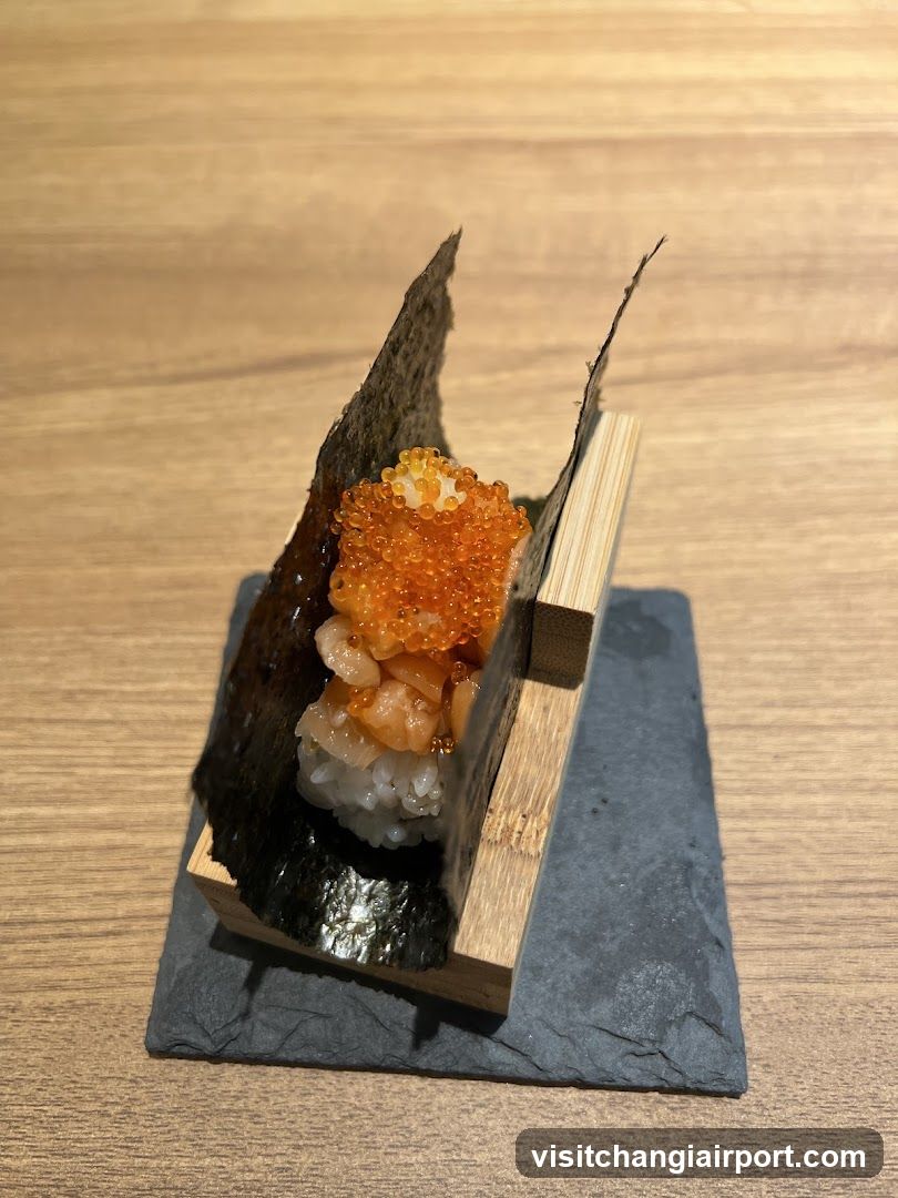 Sushi with Caviar and Scallops