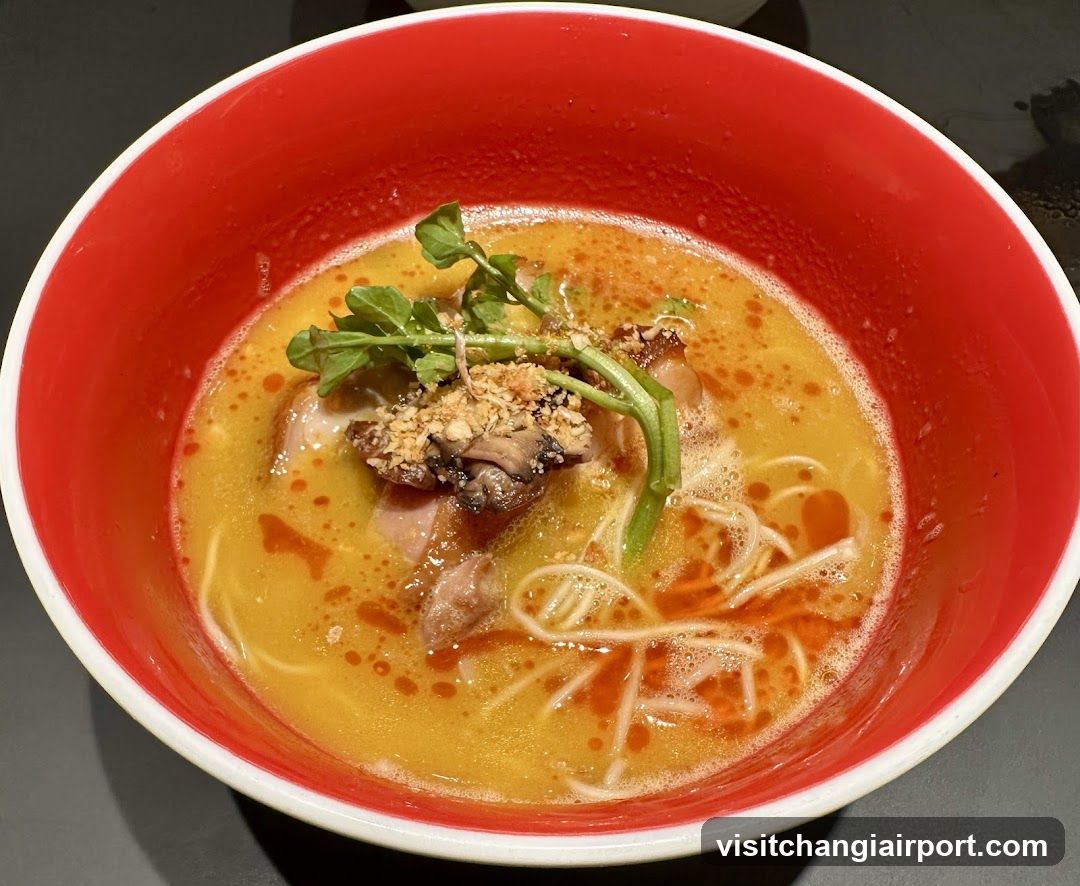 Ramen Bowl with Broth and Toppings