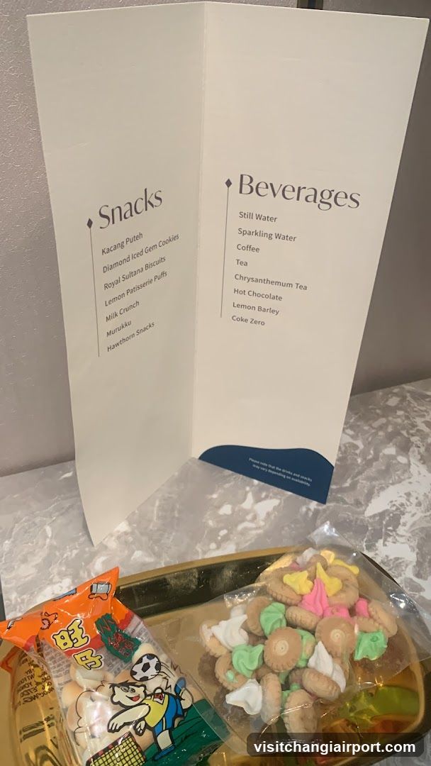 Snacks and Beverages Menu Display