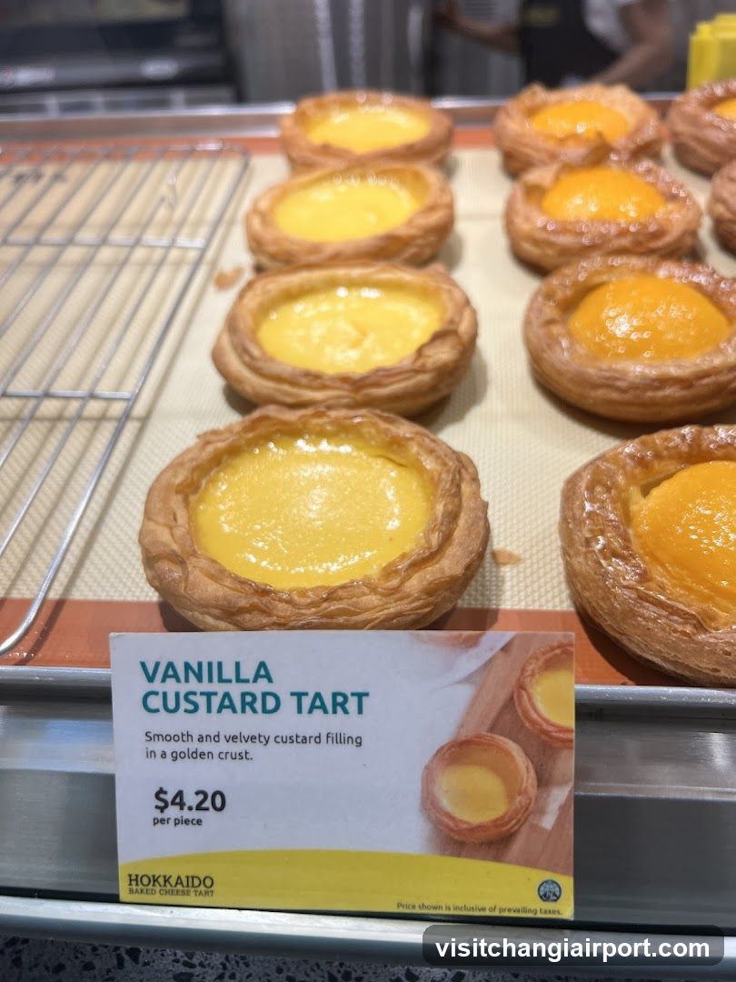 Vanilla Custard Tarts Display