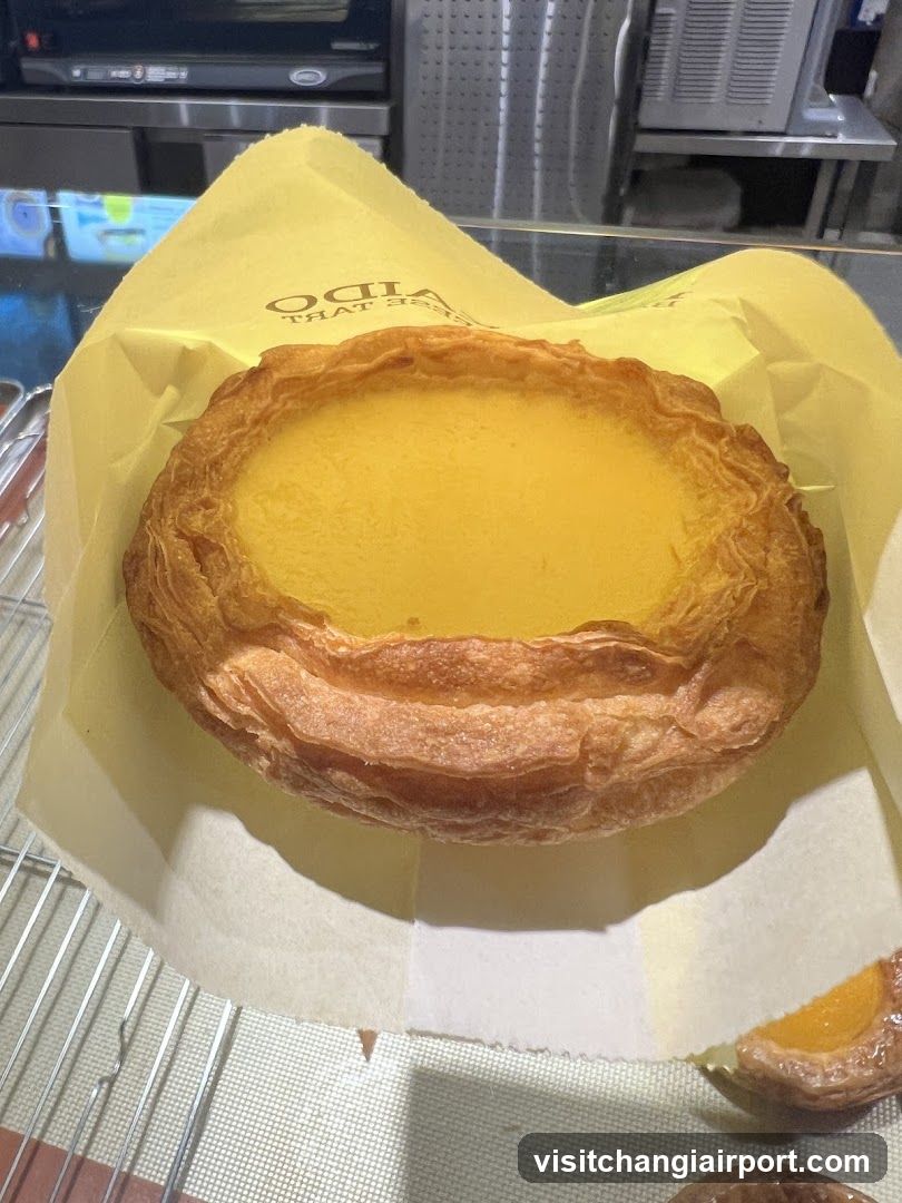 Egg Tart in Display Case
