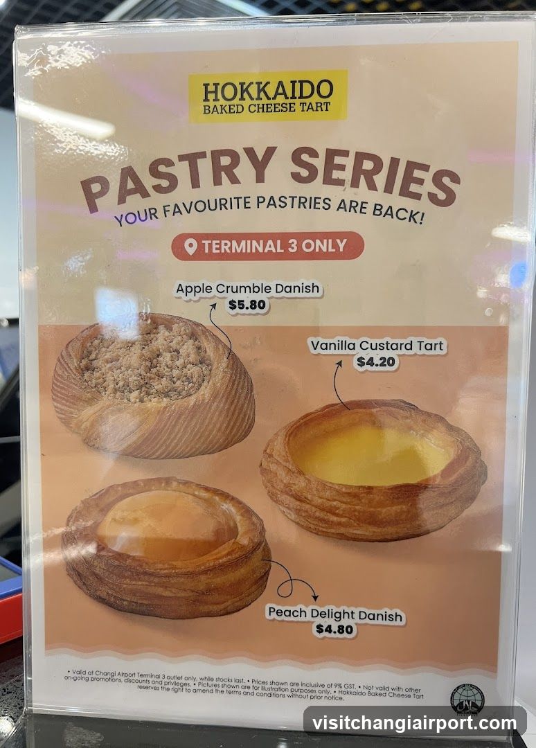 Hokkaido Baked Cheese Tart - Pastry Series Menu