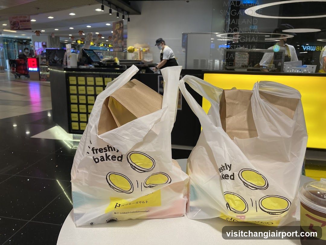 Freshly Baked Takeout Bags in Mall Food Court