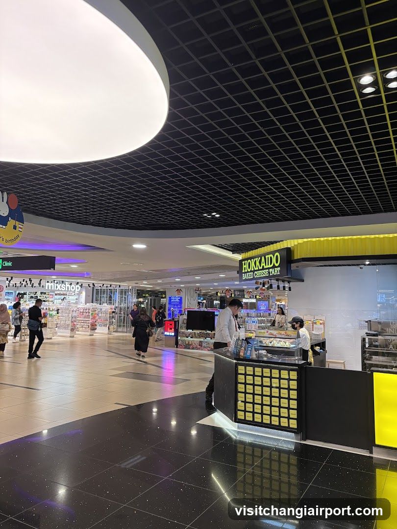 Shopping Mall Interior with Hokkaido Baked Dessert Party
