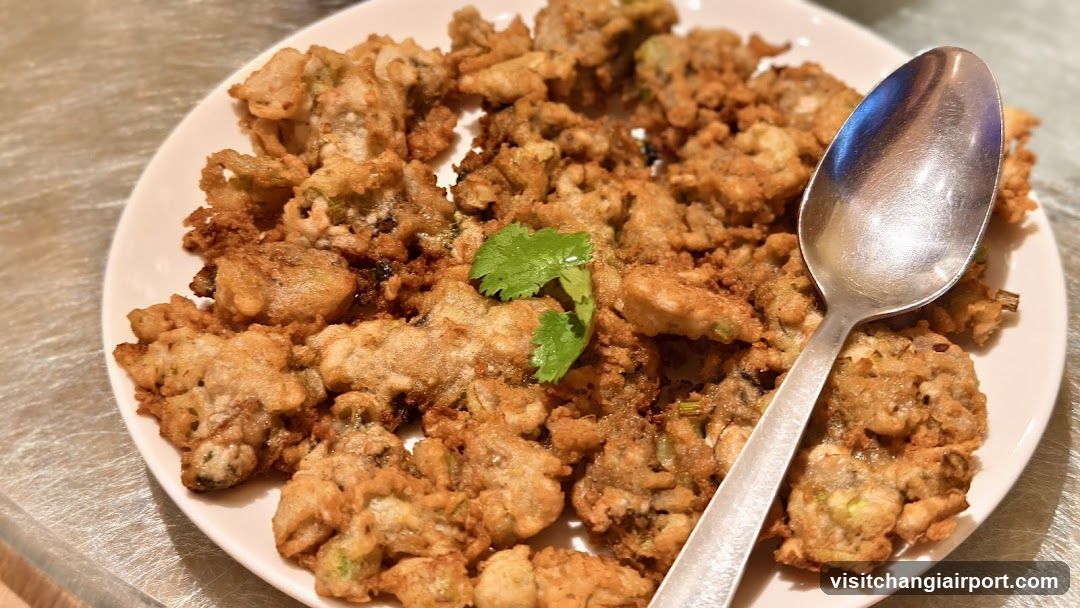 Fried Food with Cilantro Garnish
