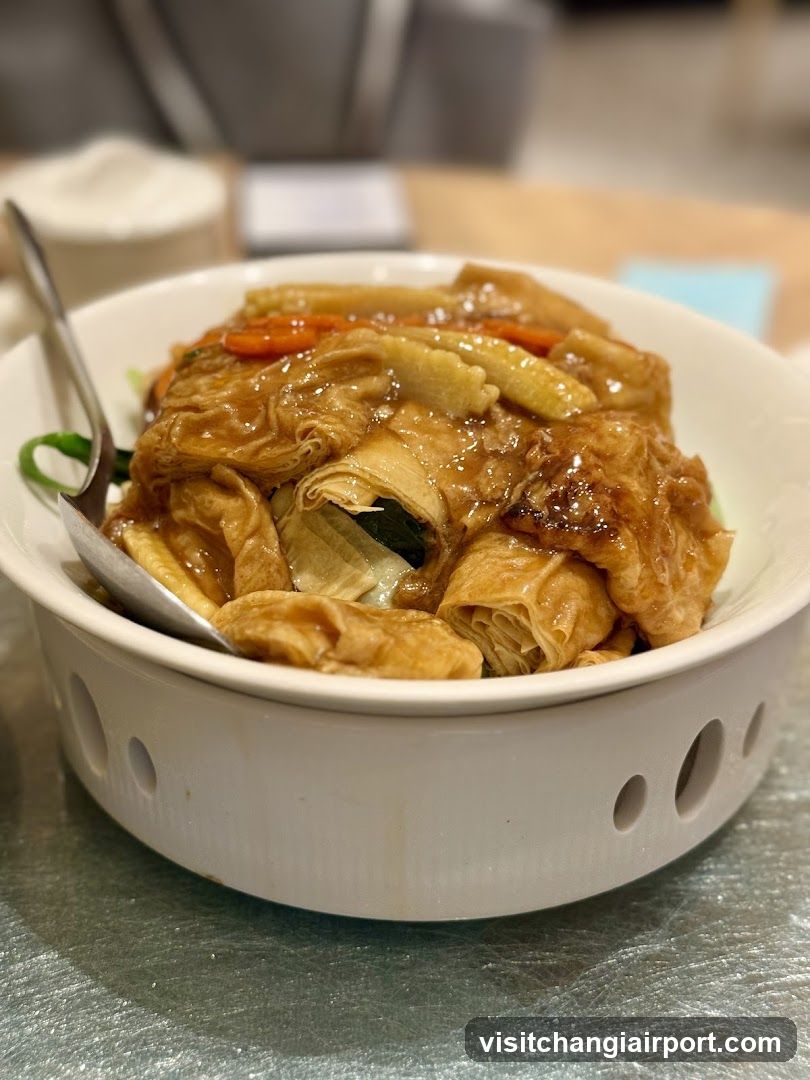 Braised Tofu Skin with Vegetables