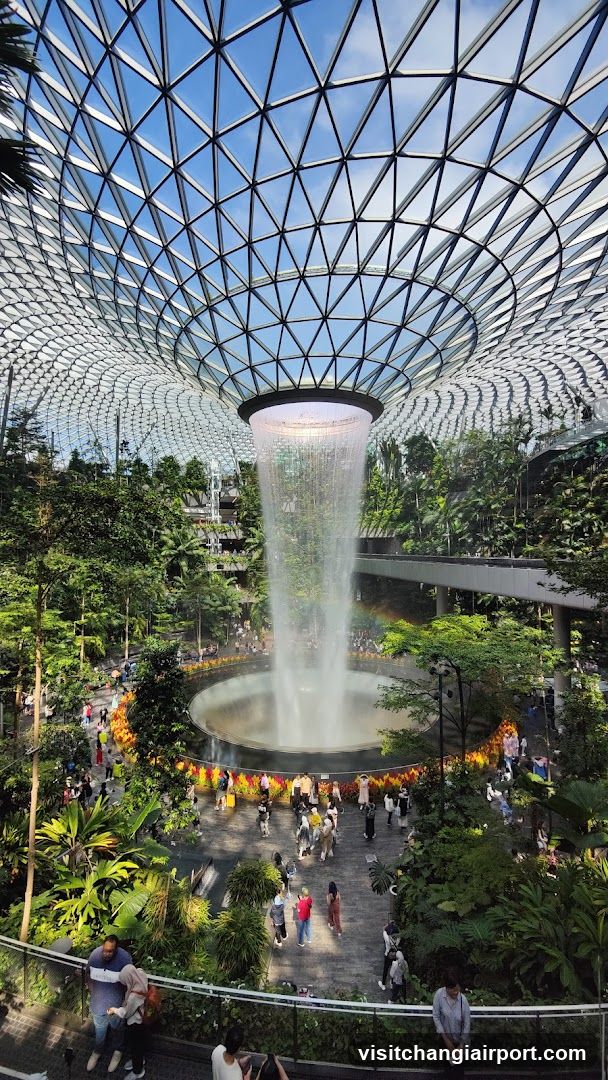 The Cloud Forest at Jewel Changi Airport