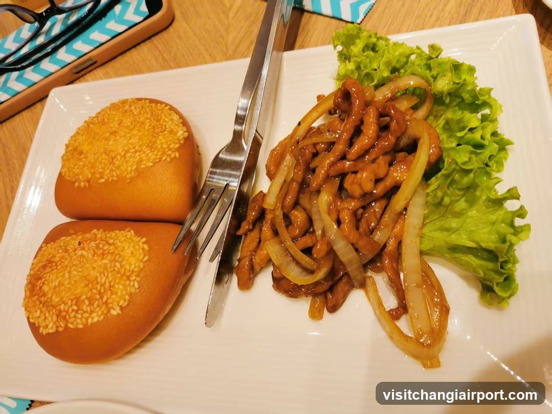 Stir-fry with buns