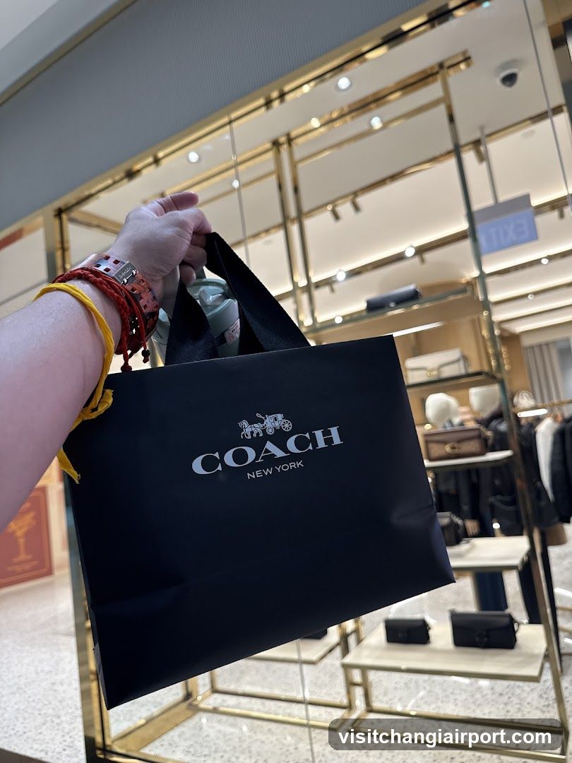 Coach Shopping Bag in Store Interior