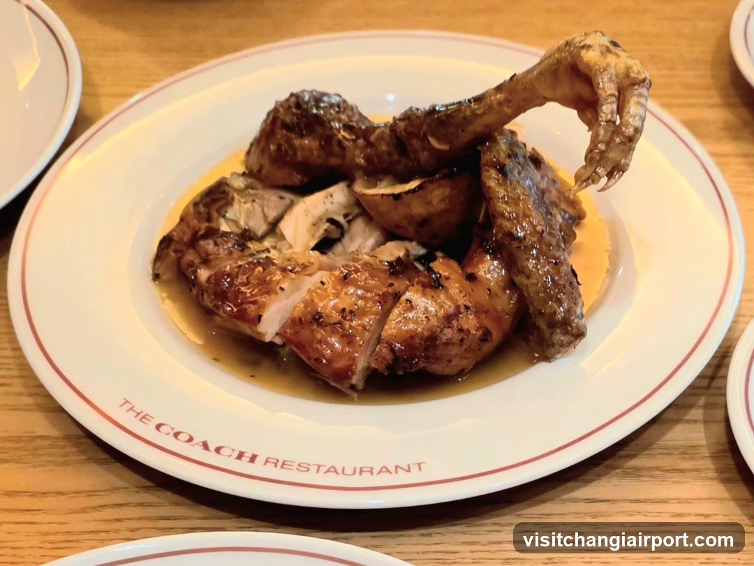 Roasted Chicken at The Coach Restaurant
