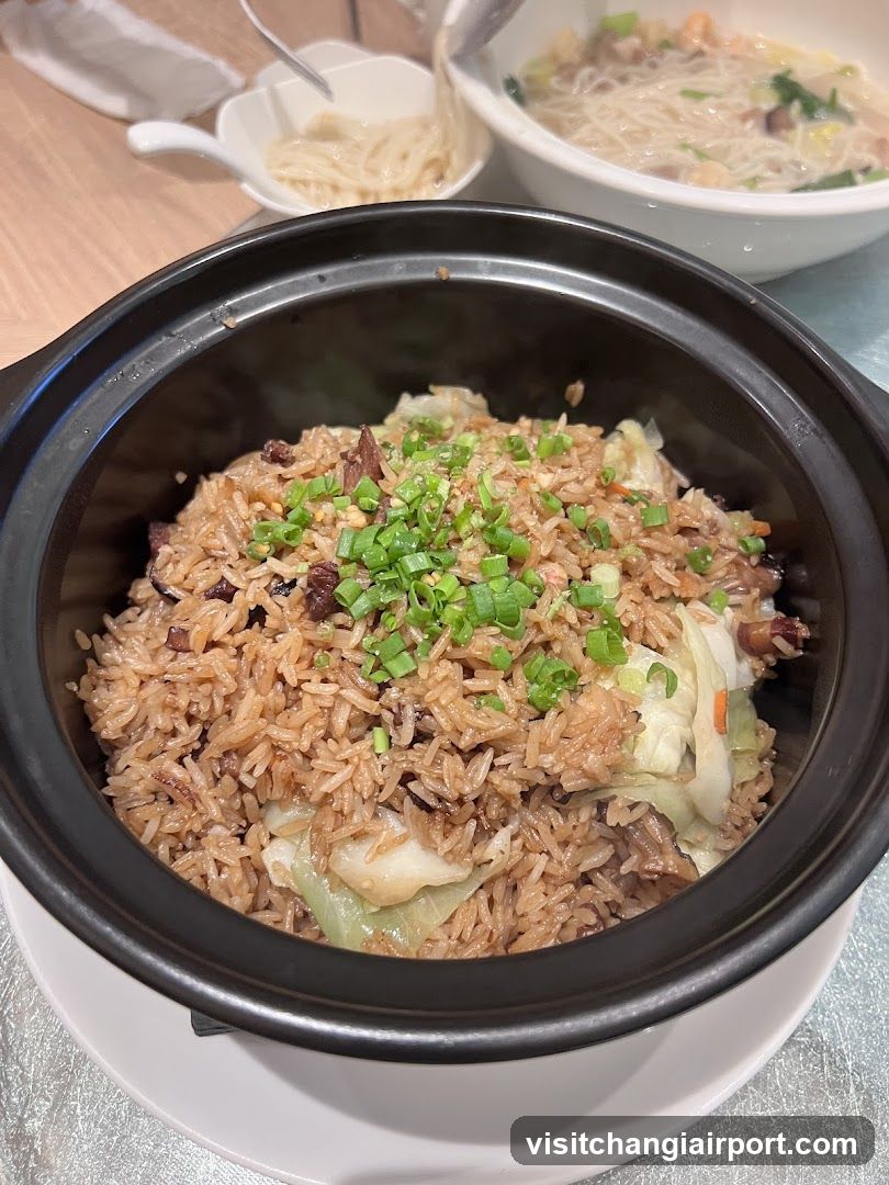 Sautéed Rice with Cabbage and Green Onions