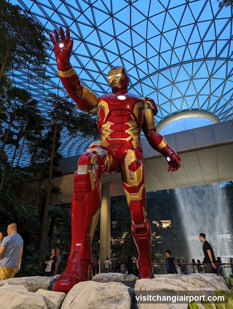 Iron Man Statue in Garden