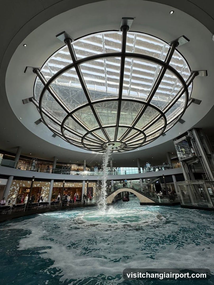 Indoor Water Feature with Skylight