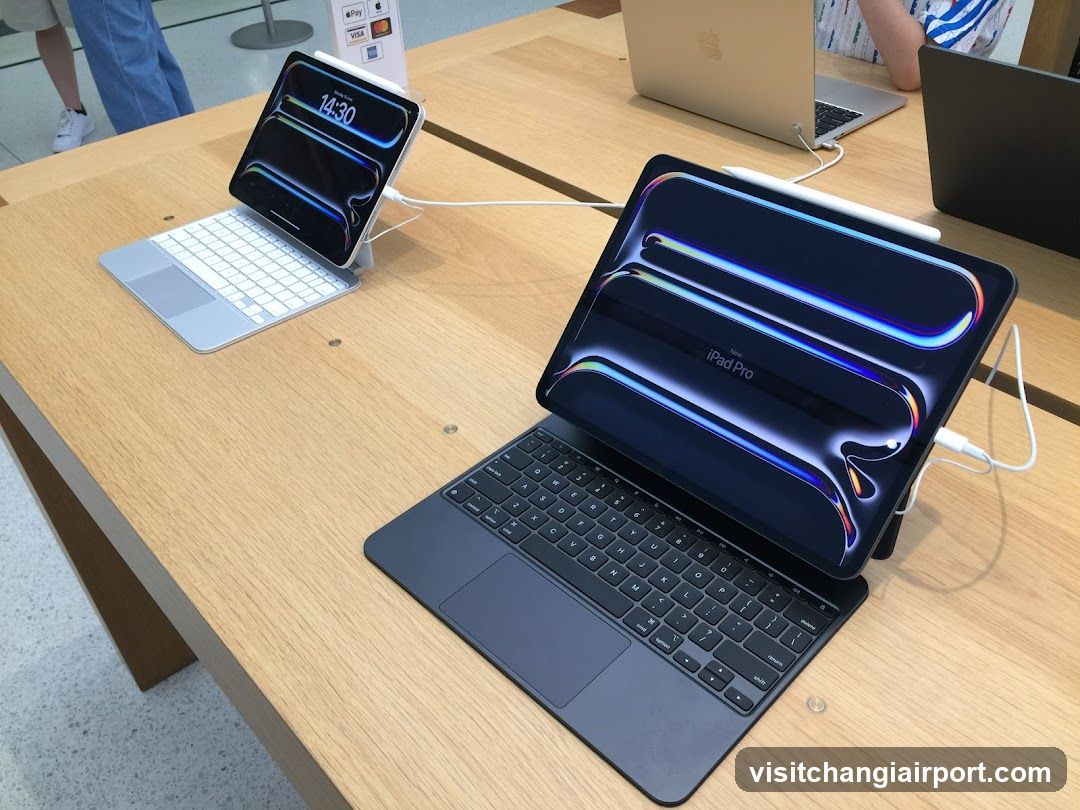 iPad Pro Display on Store Table