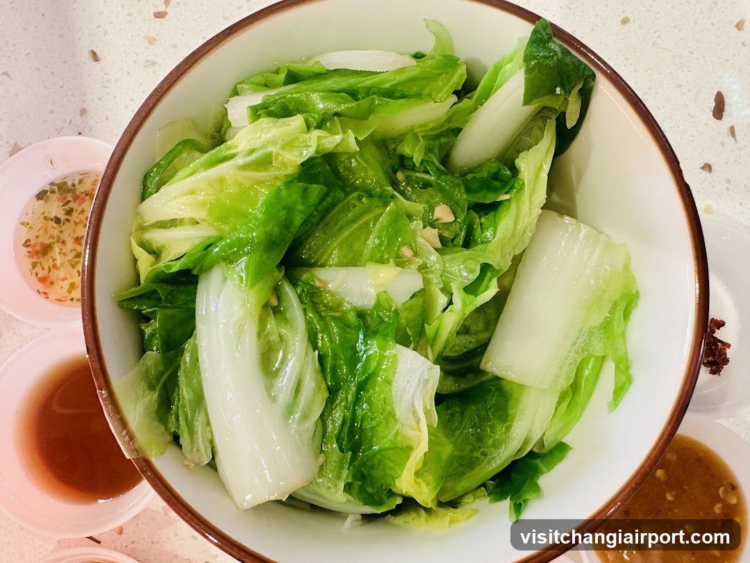 Bok Choy with Sauce Dipping Options