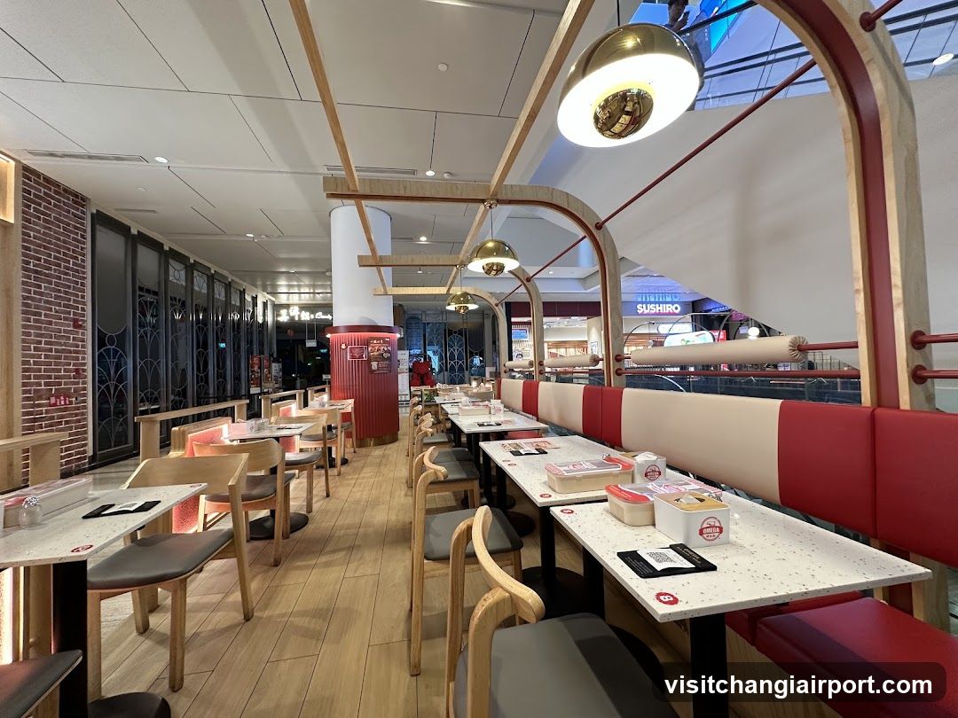 Restaurant Interior with Booth Seating