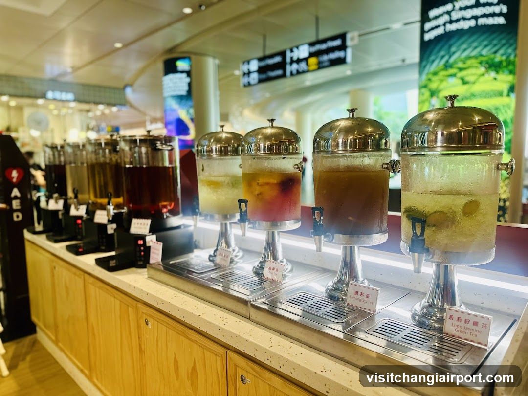 Beverage Station in Airport Terminal